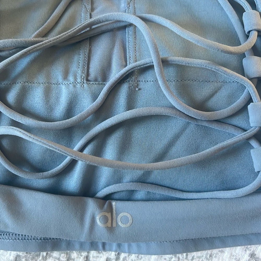 Alo strappy back crop stop sports bra